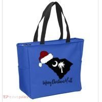 South Carolina Sc Merry Christmas Yall Tote Bag thumb 2