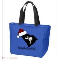 South Carolina Sc Merry Christmas Yall Tote Bag thumb 3