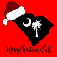 South Carolina Sc Merry Christmas Yall Santa Hat thumb 1