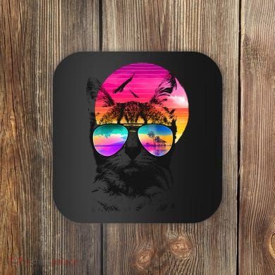 Summer Cat Coaster