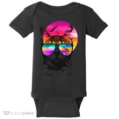 Summer Cat Baby Bodysuit