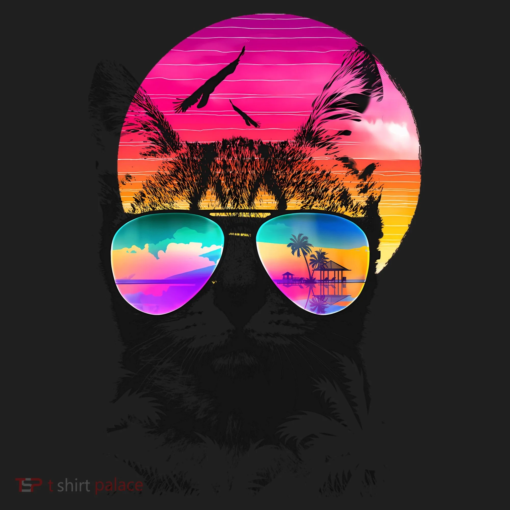Summer Cat Golf Towel