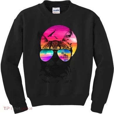 Summer Cat Kids Sweatshirt