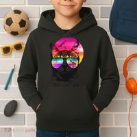 Summer Cat Kids Hoodie thumb 2