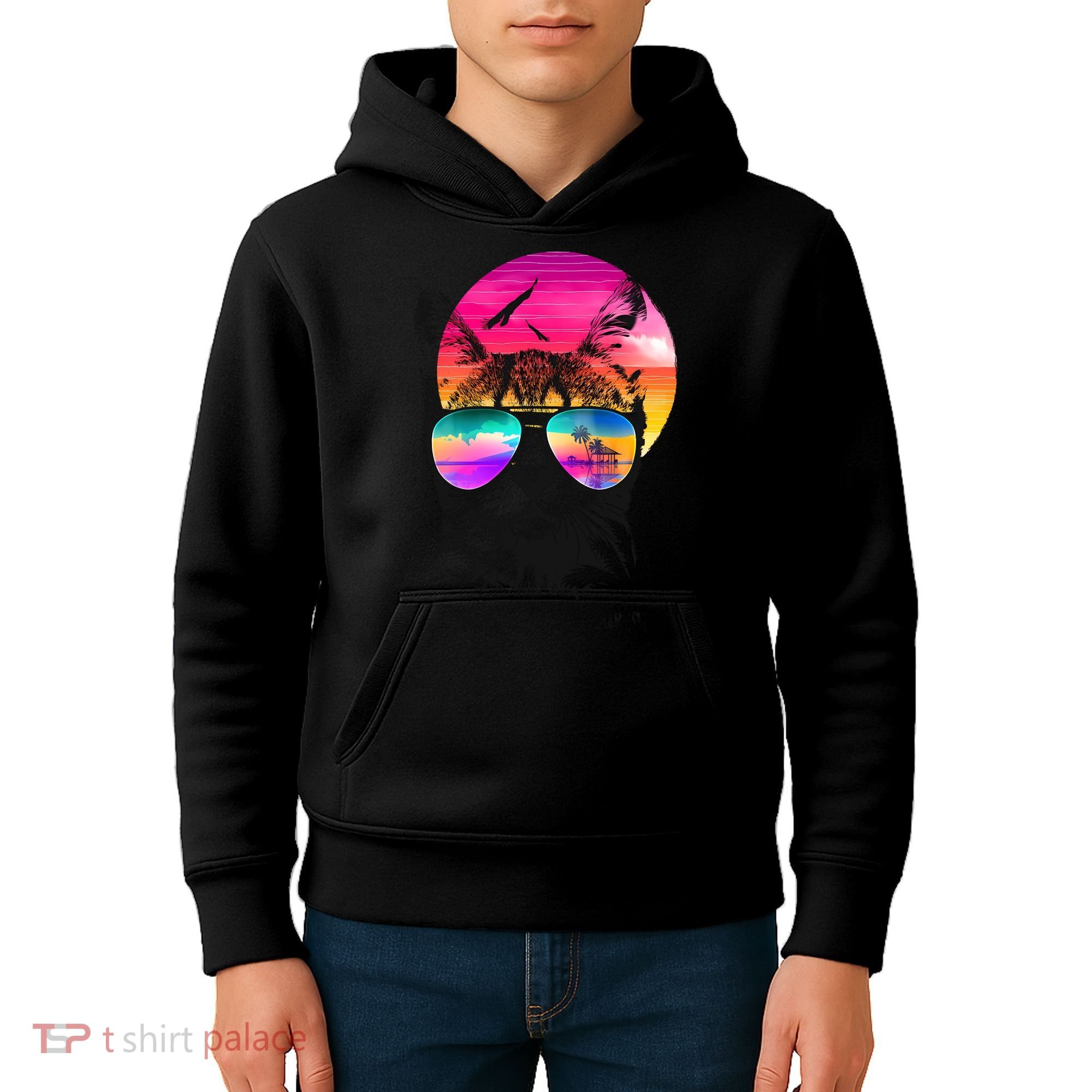 Summer Cat Kids Hoodie
