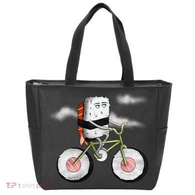 Sushi Cycling Tote Bag