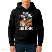 Shoe Collector Sneakerhead Shoe Lover I Love Sneakers Kids Hoodie thumb 4