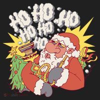 Santa Claus Smoking Hookah Women's Sweatshirt thumb 2