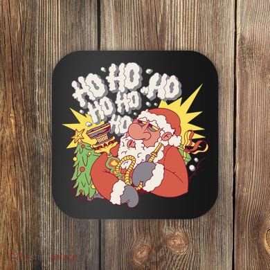 Santa Claus Smoking Hookah Coaster