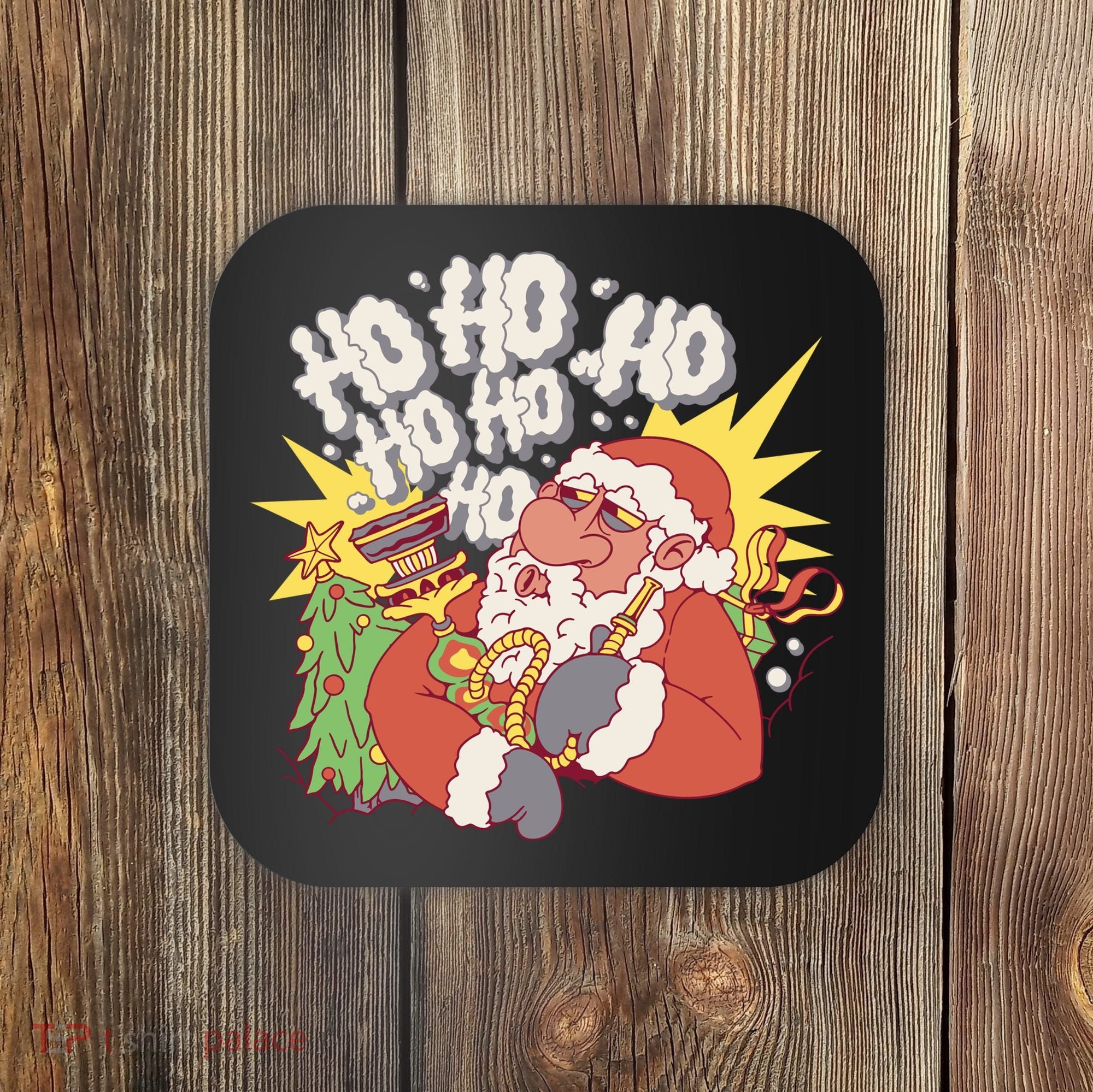 Santa Claus Smoking Hookah Coaster