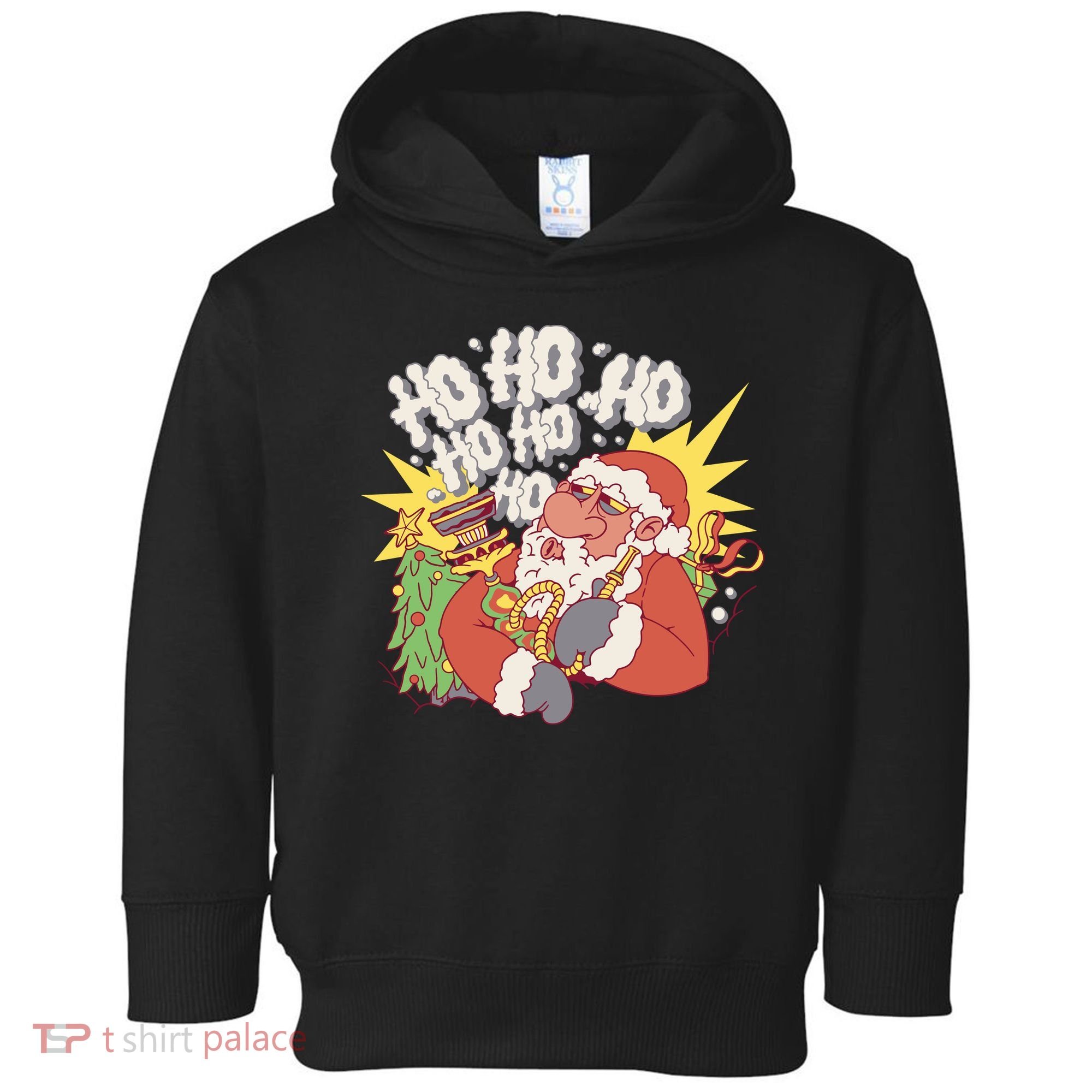 Santa Claus Smoking Hookah Toddler Hoodie