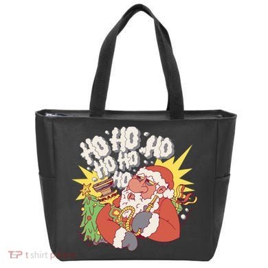 Santa Claus Smoking Hookah Tote Bag