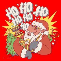 Santa Claus Smoking Hookah Santa Hat thumb 1