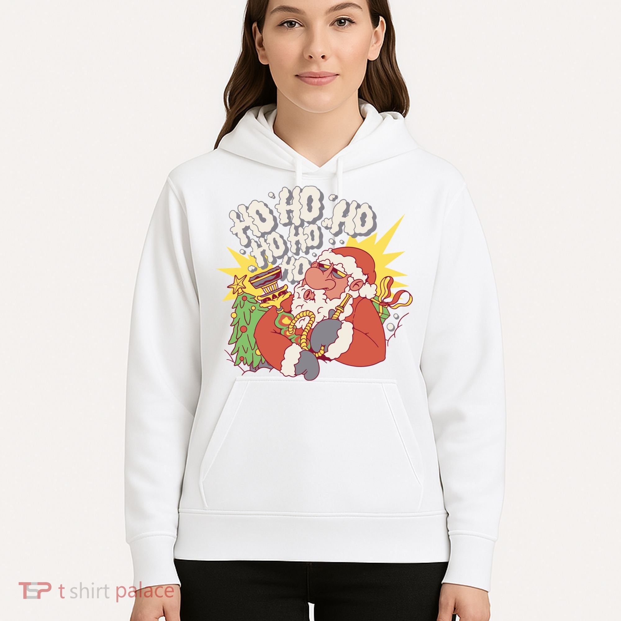 Santa Claus Smoking Hookah Hoodie