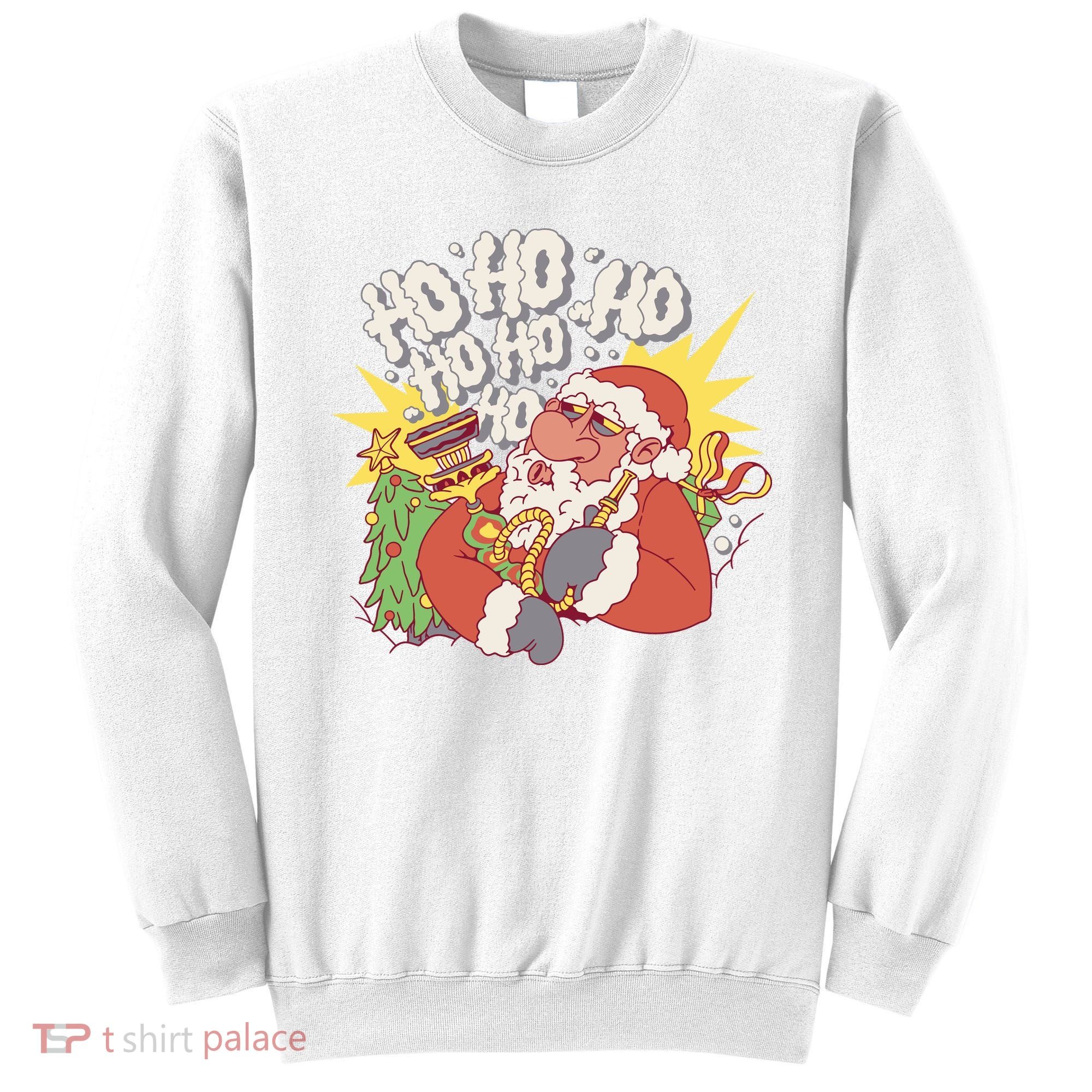 Santa Claus Smoking Hookah Sweatshirt