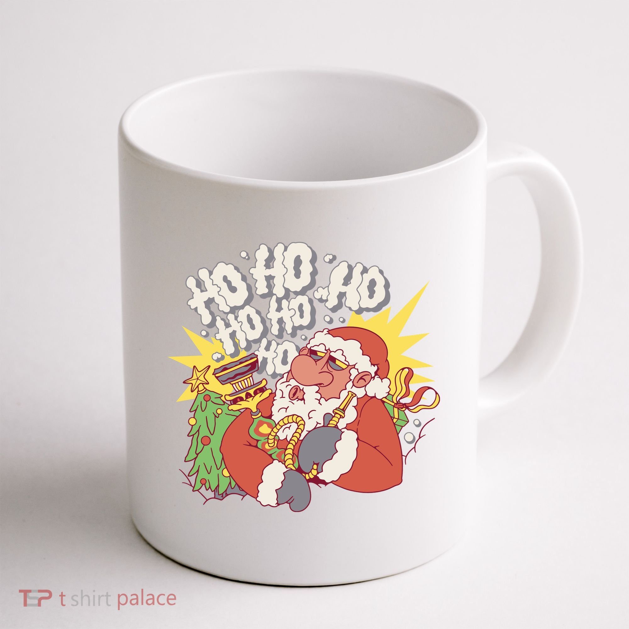 Santa Claus Smoking Hookah Coffee Mug