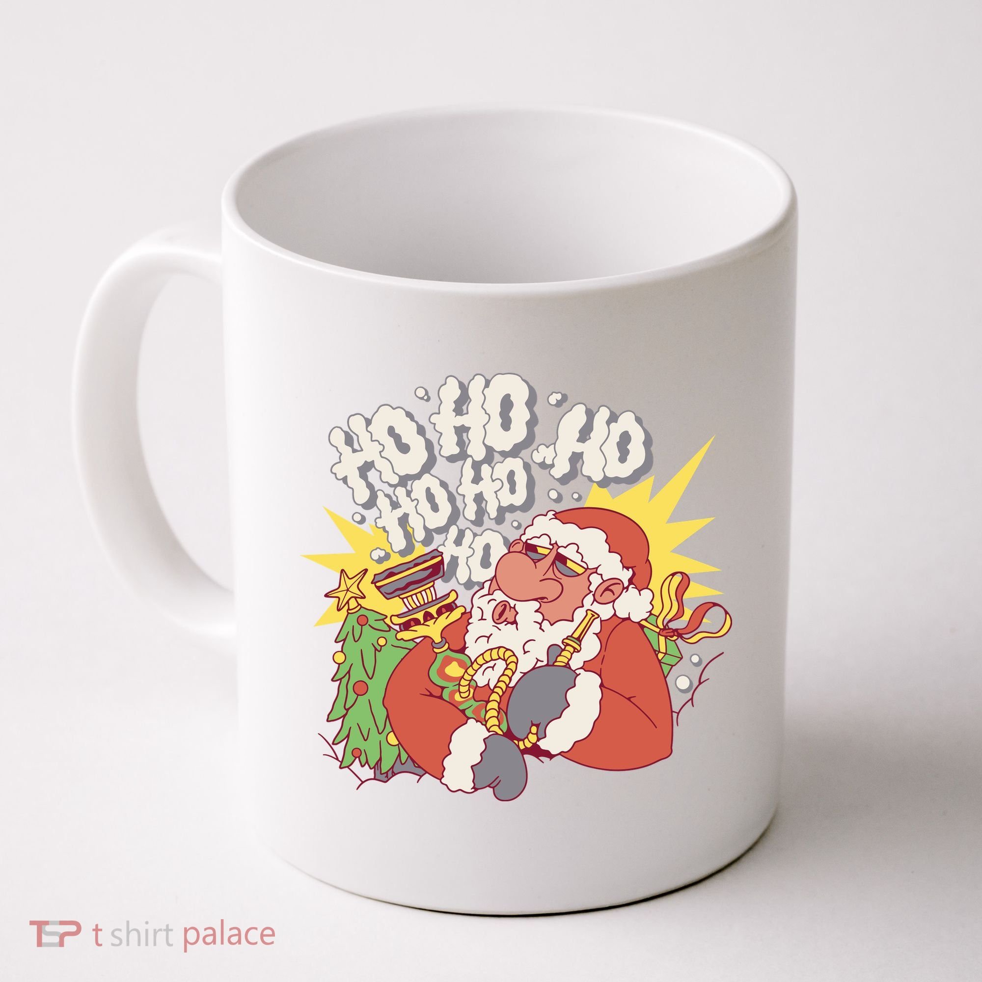 Santa Claus Smoking Hookah Coffee Mug