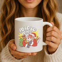 Santa Claus Smoking Hookah Coffee Mug thumb 3