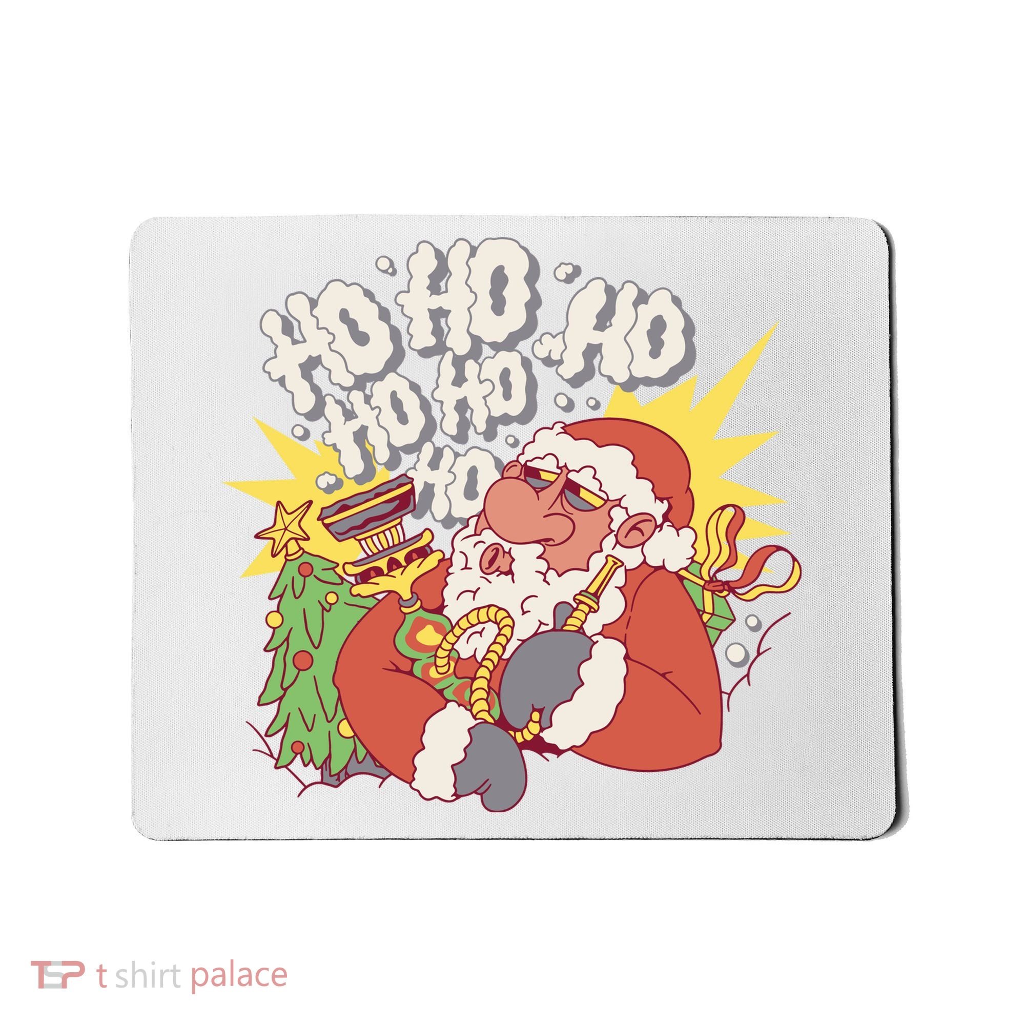 Santa Claus Smoking Hookah Mousepad