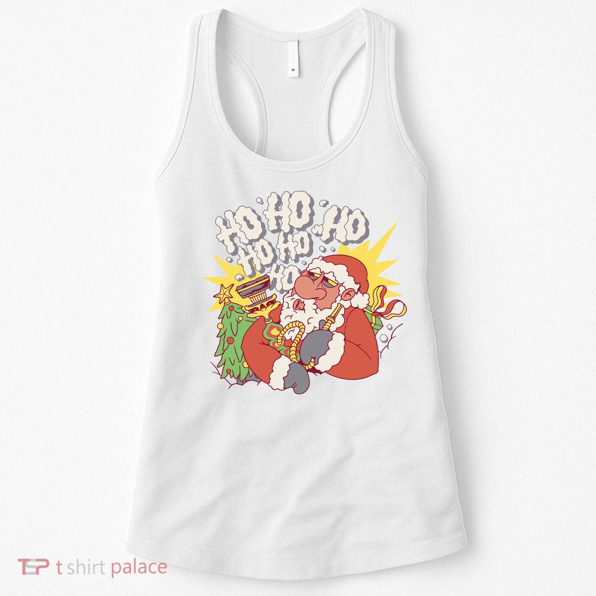 Santa Claus Smoking Hookah Women's Tank Top