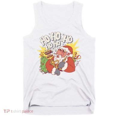 Santa Claus Smoking Hookah Tank Top