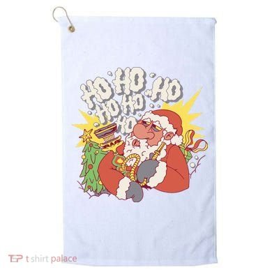 Santa Claus Smoking Hookah Golf Towel