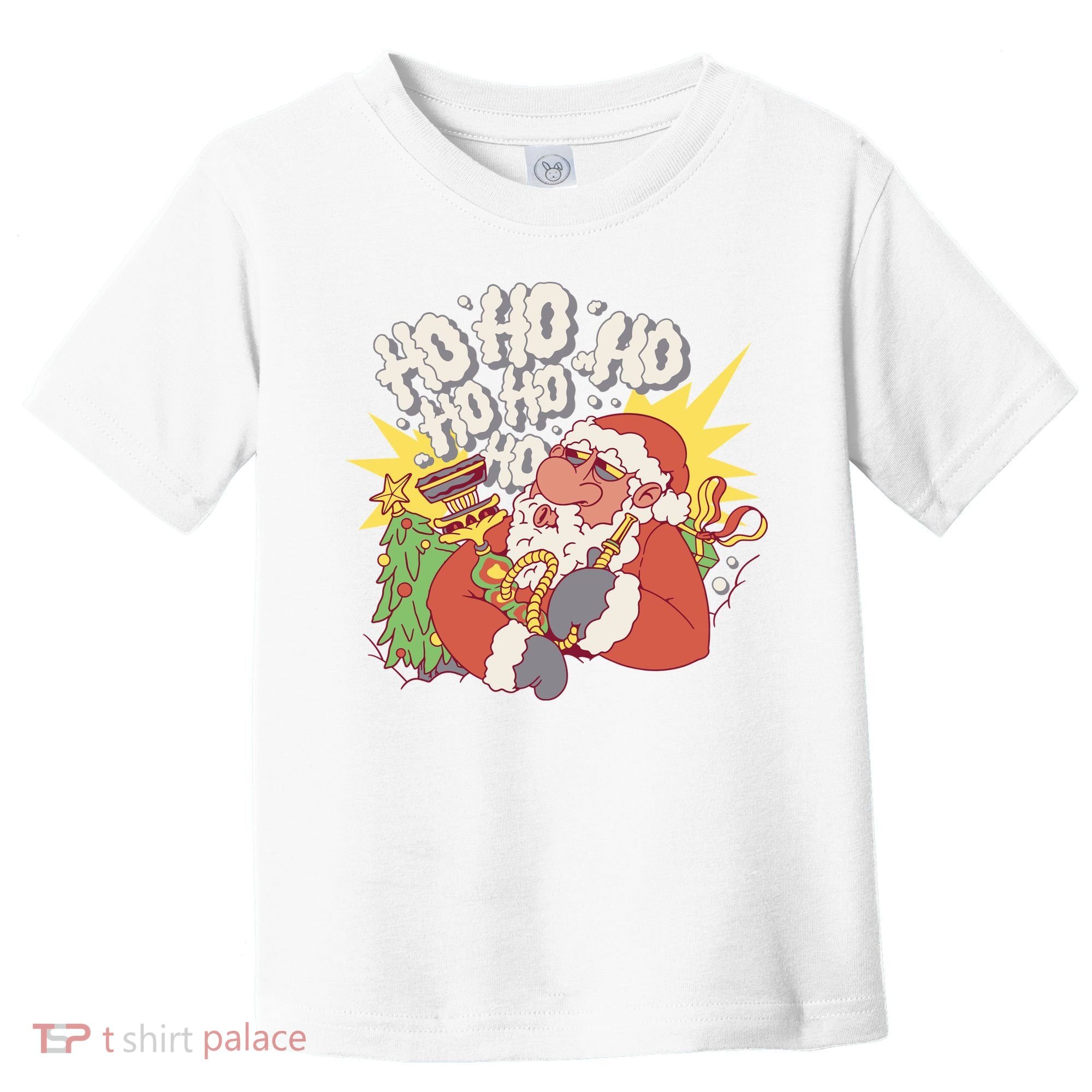 Santa Claus Smoking Hookah Toddler T-Shirt