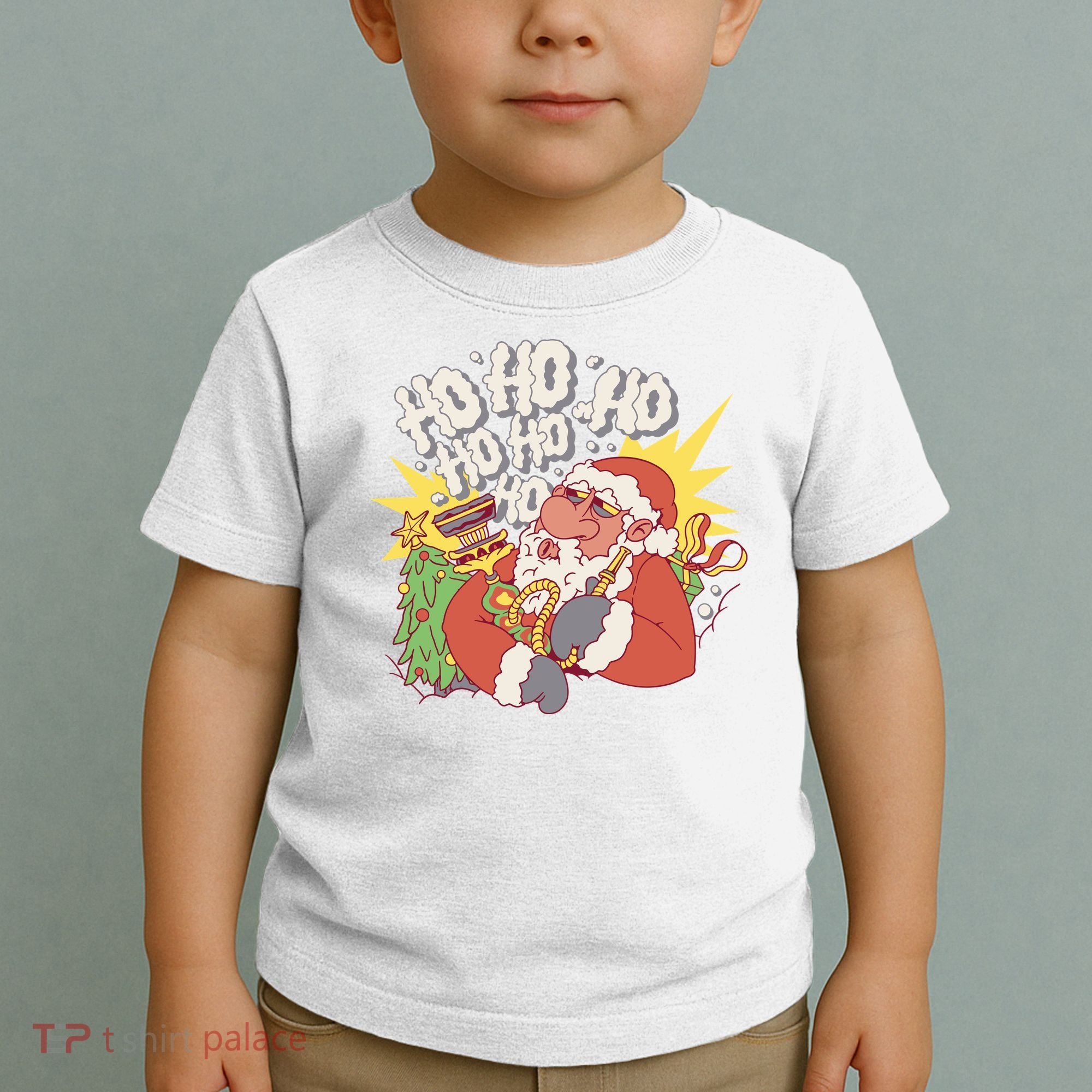 Santa Claus Smoking Hookah Toddler T-Shirt