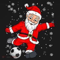 Santa Claus Soccer Christmas Xmas Party Sport Lover Funny Gift Women's Hoodie thumb 2