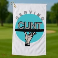 Serving Cunt Golf Towel thumb 1