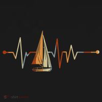 Sea Captain Sail Boat Heartbeat Boat Sailing Women's Hoodie thumb 2