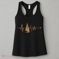 Sea Captain Sail Boat Heartbeat Boat Sailing Women's Tank Top thumb 3