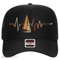 Sea Captain Sail Boat Heartbeat Boat Sailing Hat thumb 0