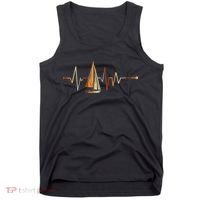 Sea Captain Sail Boat Heartbeat Boat Sailing Tank Top thumb 0
