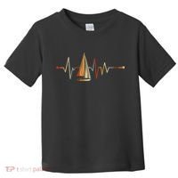 Sea Captain Sail Boat Heartbeat Boat Sailing Toddler T-Shirt thumb 0