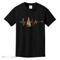 Sea Captain Sail Boat Heartbeat Boat Sailing Kids T-Shirt thumb 0
