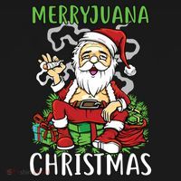 Santa Claus Smoking Weed Marryjuana Christmas 420 Women's Hoodie thumb 2