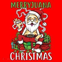Santa Claus Smoking Weed Marryjuana Christmas 420 Santa Hat thumb 1