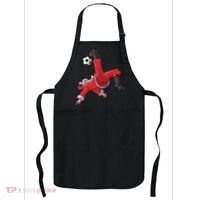 Soccer Christmas Santa Bicycle Kick Xmas Boy Ball Sport Apron thumb 0