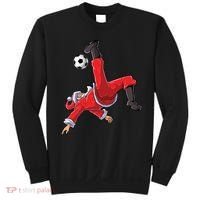 Soccer Christmas Santa Bicycle Kick Xmas Boy Ball Sport Sweatshirt thumb 0