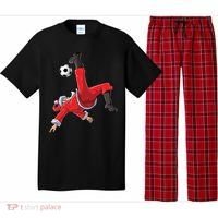 Soccer Christmas Santa Bicycle Kick Xmas Boy Ball Sport Pajama Set thumb 0