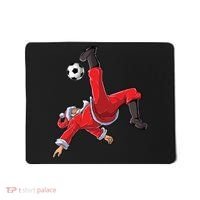 Soccer Christmas Santa Bicycle Kick Xmas Boy Ball Sport Mousepad thumb 0