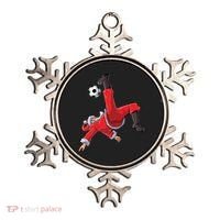 Soccer Christmas Santa Bicycle Kick Xmas Boy Ball Sport Ornament thumb 0