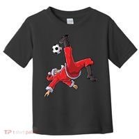 Soccer Christmas Santa Bicycle Kick Xmas Boy Ball Sport Toddler T-Shirt thumb 0