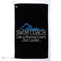 Swim Coach Swimming Teacher Gifcute Gift Cute Gift Golf Towel thumb 0