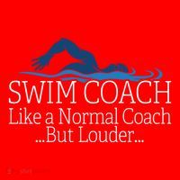 Swim Coach Swimming Teacher Gifcute Gift Cute Gift Santa Hat thumb 1