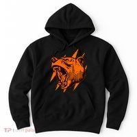 Sporty Chicago Skyline Roaring Bear Hoodie thumb 0