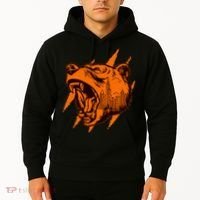 Sporty Chicago Skyline Roaring Bear Hoodie thumb 2