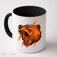 Sporty Chicago Skyline Roaring Bear Coffee Mug thumb 0