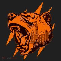 Sporty Chicago Skyline Roaring Bear Tumbler thumb 3